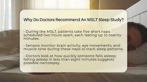 Why Do Doctors Recommend An MSLT Sleep Study? - Sleep Apnea Support Network