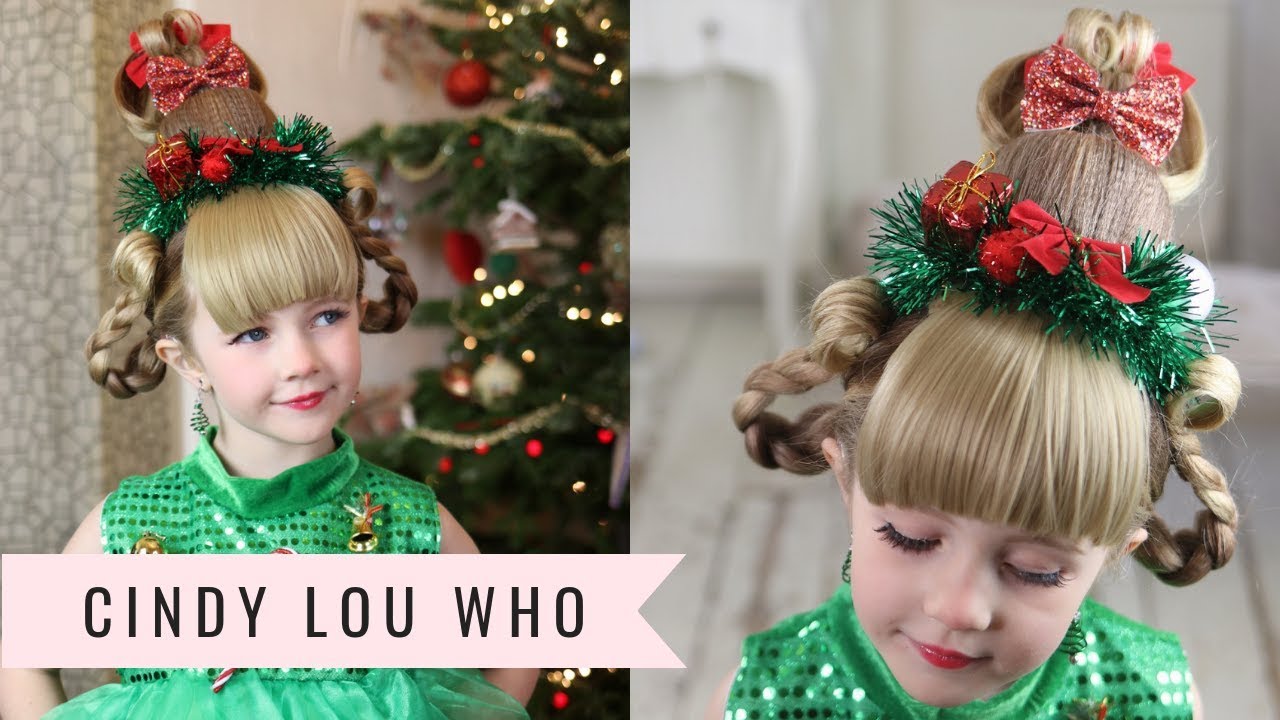 Christmas Hair! A Peppermint Patty in its wrapper. This is by far Ashton  and my favorite Christmas style we have done so … | Wacky hair days, Wacky  hair, Crazy hair