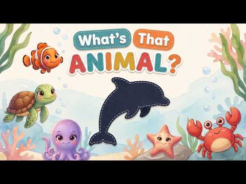 What's That Animal? 🌊 Sea Animals for Toddlers | Animal Sounds, First Words & Guessing Game