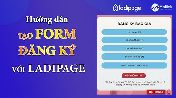 Hướng dẫn tạo FORM ĐĂNG KÝ Ladipage và lưu data về email, google sheet