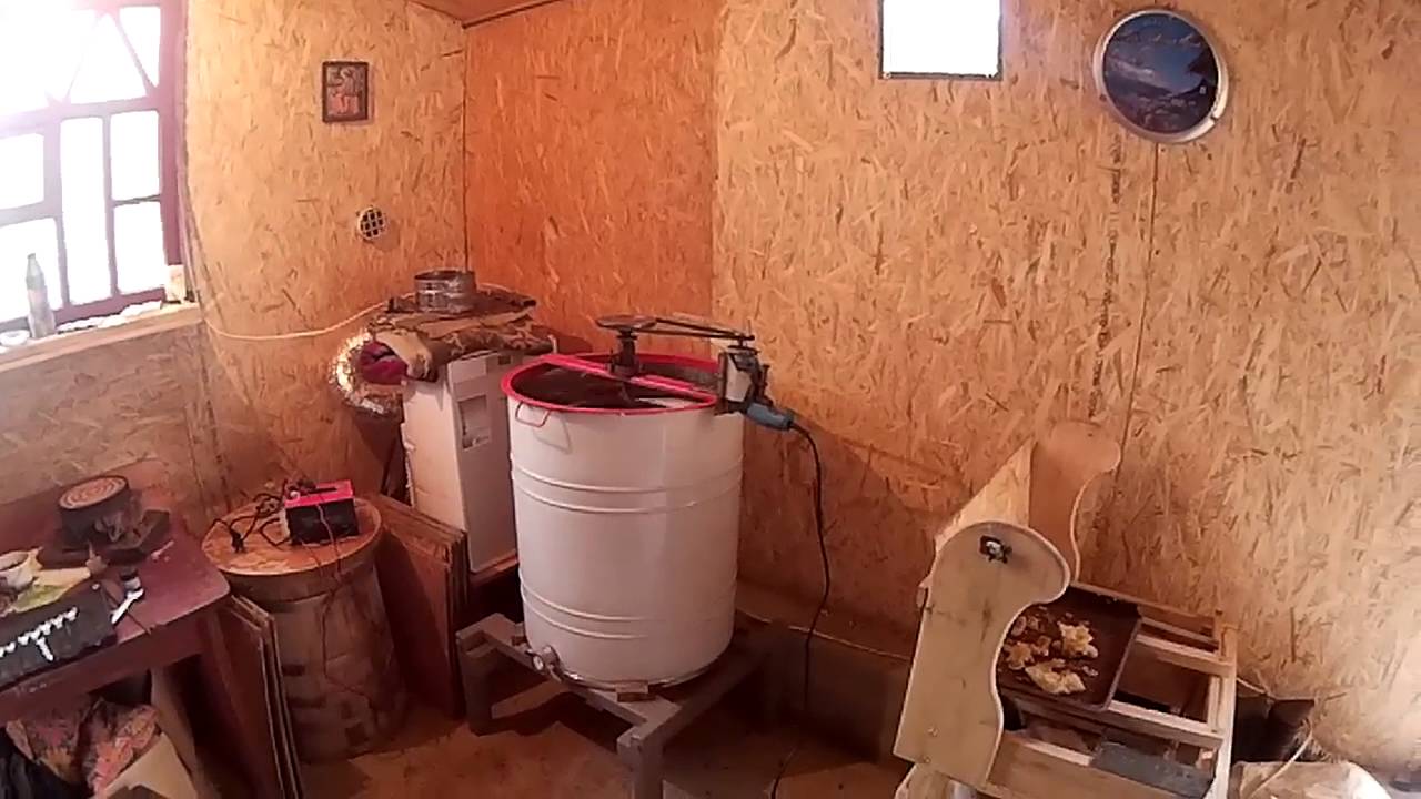 Электро медогонка своими руками. Электропривод для медогонки из дрели ...