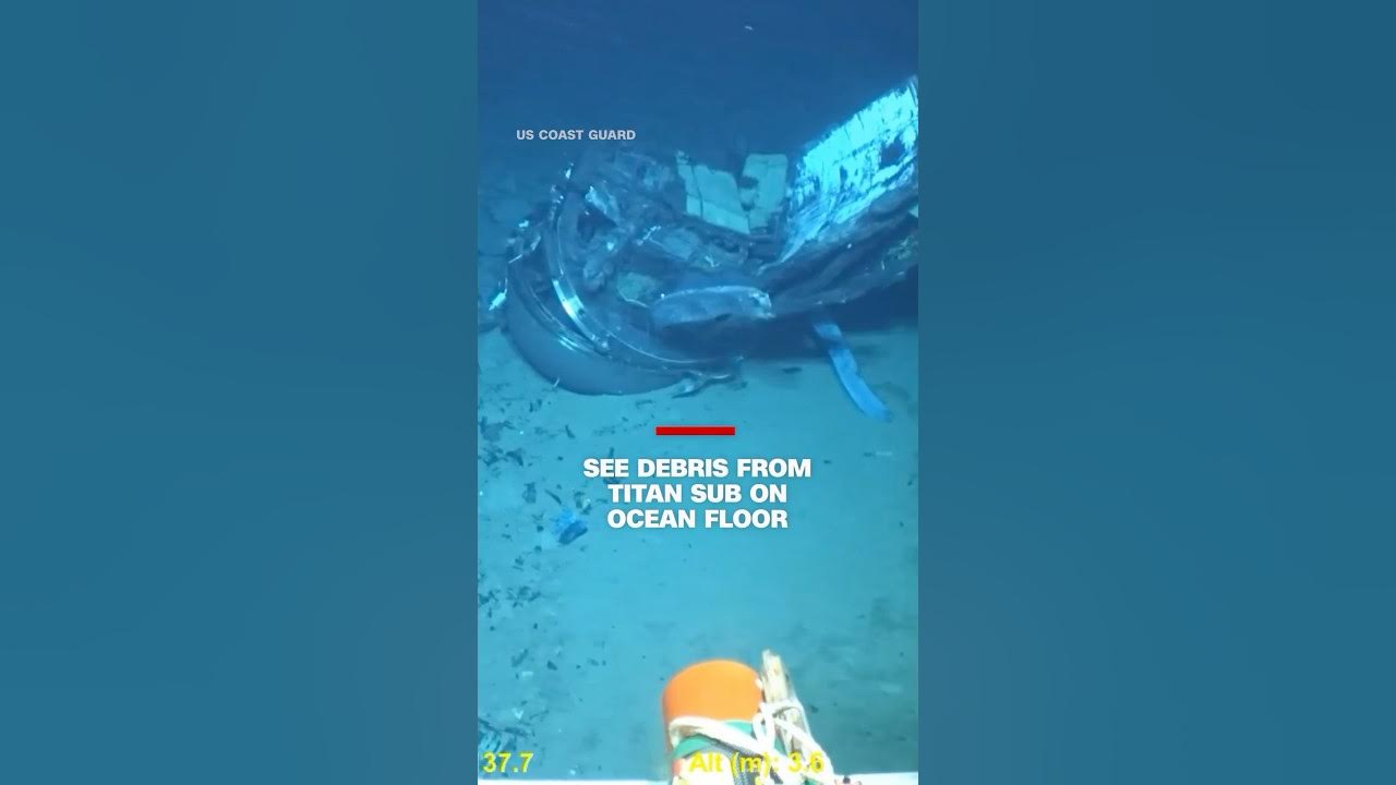 See debris from Titan submersible on ocean floor #cnn #news