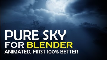 pure sky addon for blender real animated skys god rays and so on