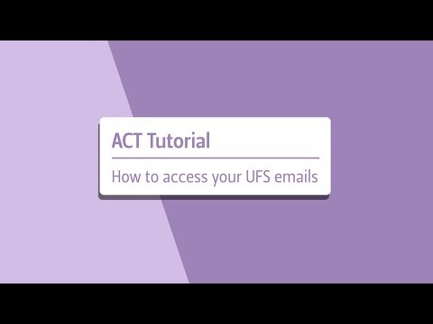 How to access your UFS email