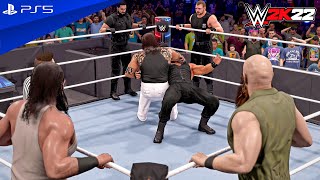 WWE 2K22 - The Wyatt Family vs. The Shield - Elimination Tag Team Match at Survivor Series | [4K60]