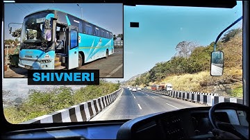 Beautiful Khandala Ghat Coverage On Board MSRTC Shivneri Scania Bus!!!