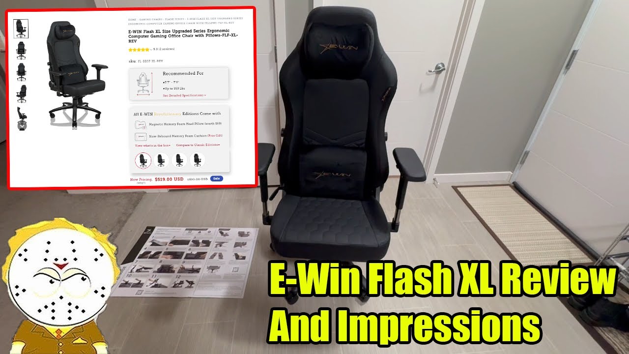 E-Win Flash XL Gaming Chair Review And Impressions