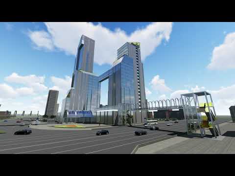 მრავალფუნქციური კომპლექსი ვახუშტის ხიდის მიმდებარედ (ესკიზური პროექტი)