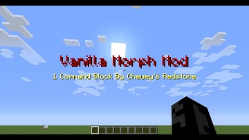 Minecraft Vanilla Morph Mod 1 Command Block 1.8