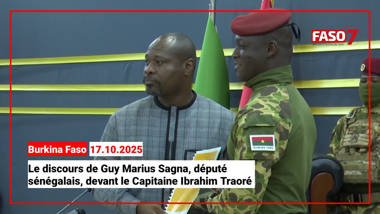 Le discours de Guy Marius Sagna devant le Capitaine Ibrahim Traoré