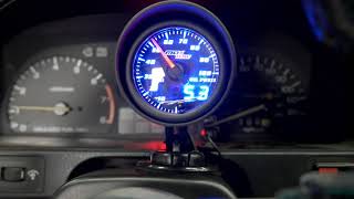 Maxtow Oil Pressure Gauge Installed on Drew's CRX (YouTube Shorts Vid)