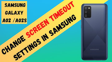 Samsung Galaxy A02 /A02s auto Screen off after 5 seconds | change screen timeout settings in Samsung