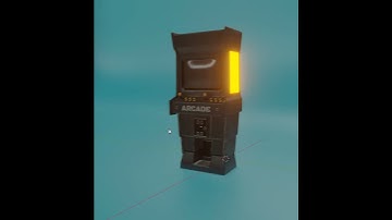 Arcade Machine WIP Blender for Artstation Eevee Blender