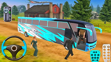 New Offroad Coach Bus Driving 2025 - Real Uphill Bus Driving 3D Simulator Game Android GamePlay