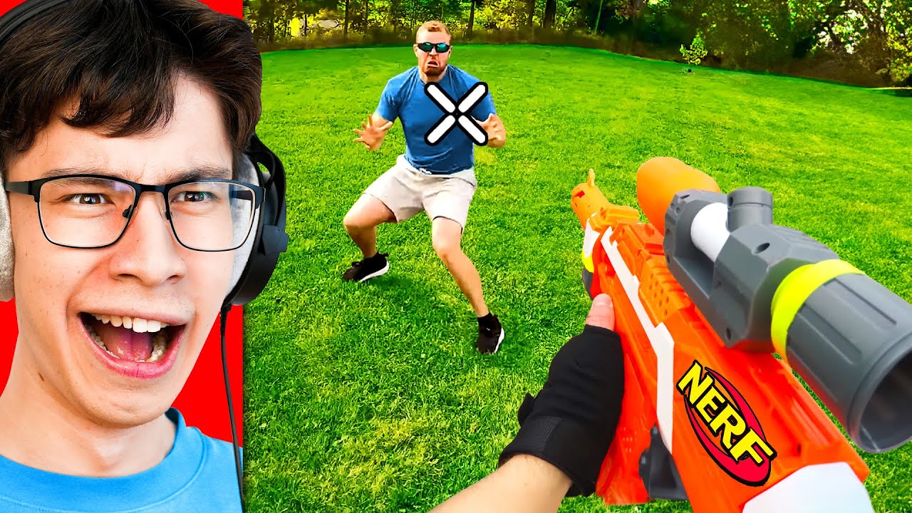 Реакция на NERF WAR в реальной жизни!