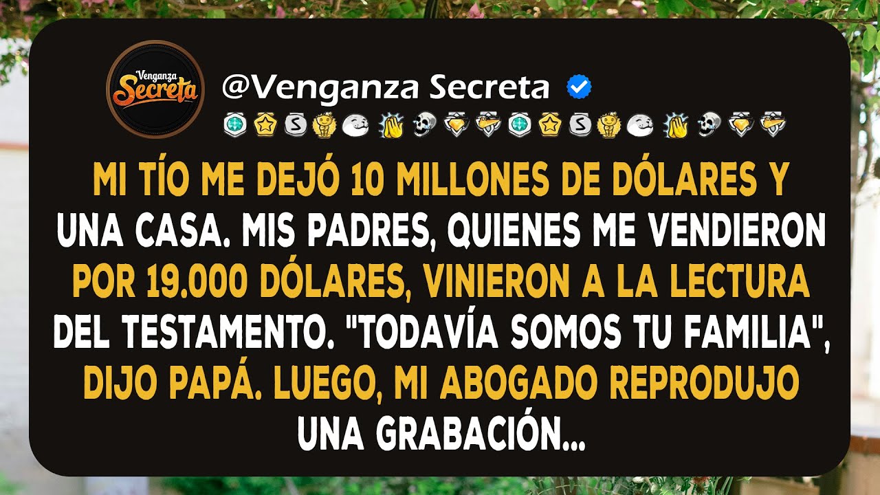 Mis padres, quienes me abandonaron a los 9 años, volvieron justo después de la muerte de mi tío—para