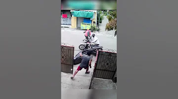 when robbing a motorcycle goes TERRIBLY wrong…