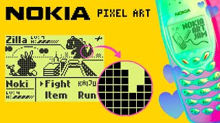 Making pixel art for a Nokia phone | Nokia Art Jam 2 screenshot 5