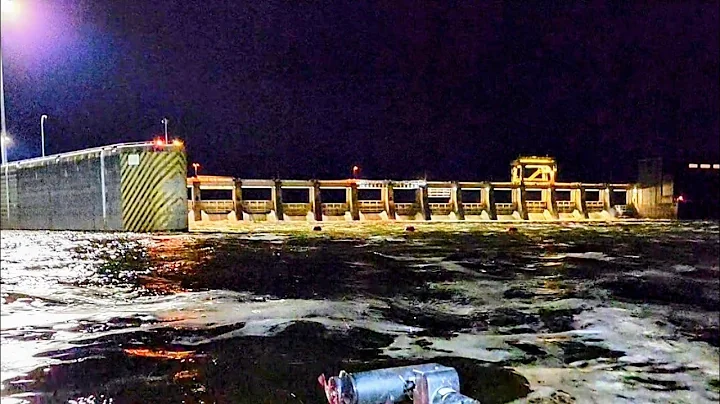 Night Fishing BELOW A MASSIVE DAM!! (Monsters Come Out)