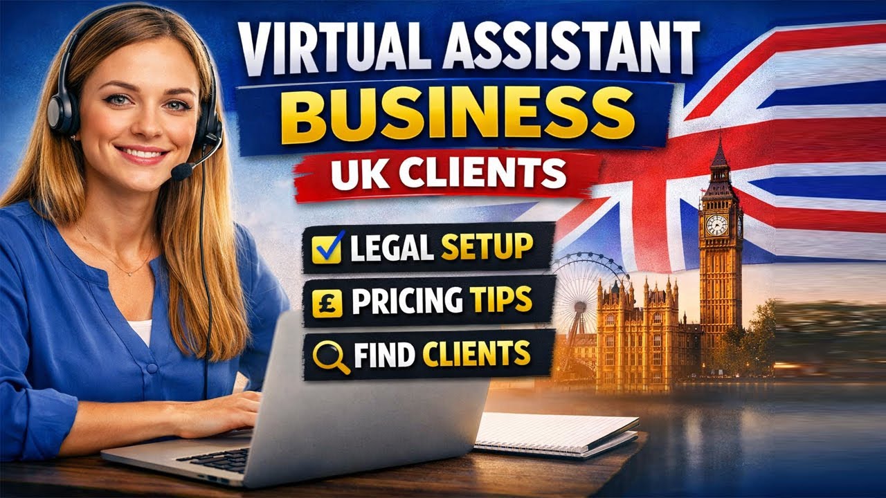rewrite this title Virtual Assistant Business Guide for UK Clients | Skills, Pricing, Legal Setup & Client Finding rewrite this title Virtual Assistant Business Guide for UK Clients | Skills, Pricing, Legal Setup & Client Finding