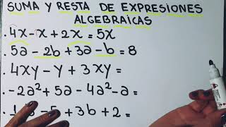 Expresiones algebraicas: Suma y resta