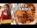 Dominican style pollo guisado  cook with me live  chef zee cooks