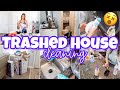 TRASHED HOUSE SPEED CLEANING MOTIVATION | AFTER PARTY CLEAN WITH ME | DEEP CLEAN MY MEESY HOUSE!