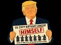 Trump replaced 7 canceling artists at the US 250th birthday concert with himself