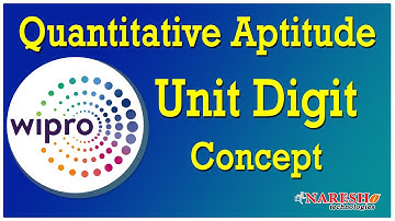 Number System | Unit Digit Concept | Wipro NLTH-2020 | Session-7 | Mr. Hari Krishna Sagar
