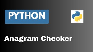 Python program to check if two strings are anagrams