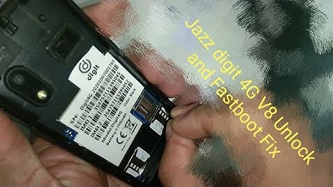 Jazz Digit 4G V8 Unlock All Sims and Fix Fastboot New