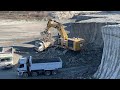 Caterpillar 6015B Excavator Loading Mercedes And MAN Trucks - Sotiriadis Mining Works