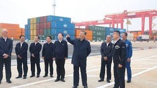 Xi inspects Rizhao in E Chinas Shandong Province