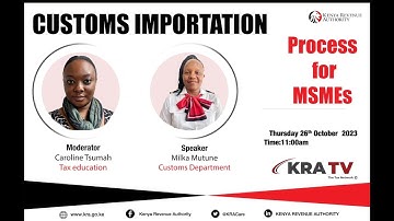 Customs Importation - Process for MSMEs