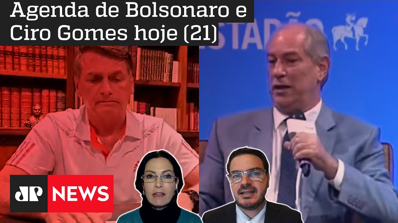 Bolsonaro faz live e Ciro Gomes participa de sabatina