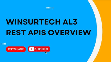 WinsurTech AL3 REST APIs Overview