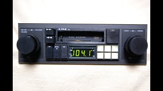 Vintage Alpine 7162 AM/FM cassette car stereo #8