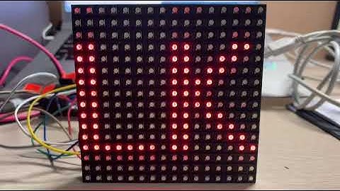 16x16 도트매트릭스 RGY LED모듈 Down Shift Motion with Arduino Uno R3