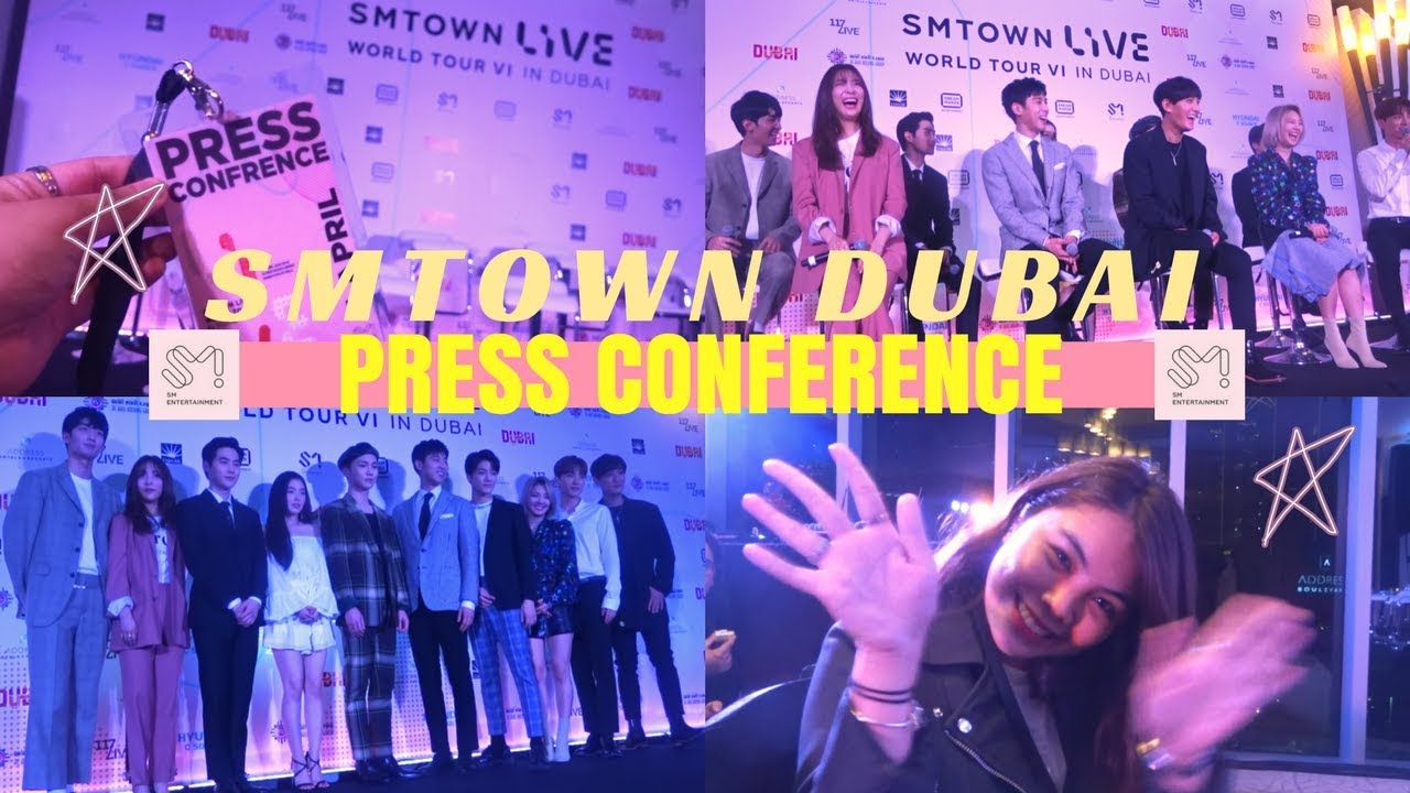 [SM타운 라이브 월드투어 식스 인 두바이] #SMTOWNLIVEINDUBAI Presscon 180705 | ITSJEMHERE