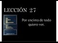 Lección 27 Un Curso de Milagros