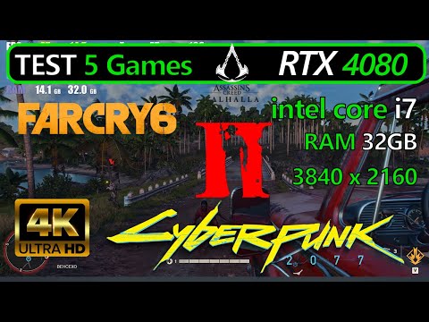 GeForce RTX 4080 32GB + i7 13700K - Test in 5 Games