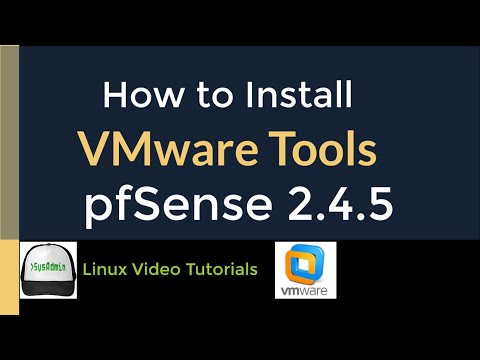 How to Install VMware Tools (Open VM Tools) in pfSense 2.4.5 Firewall