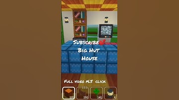 Big Hut House ( Block Craft 3D House Tutorial )