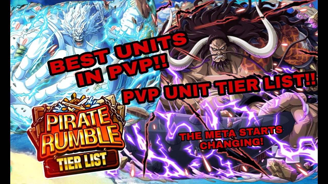 OPTC PIRATE RUMBLE: BEST UNITS IN PVP TIER LIST!! ENEL AND KAIDO CHANGE ...