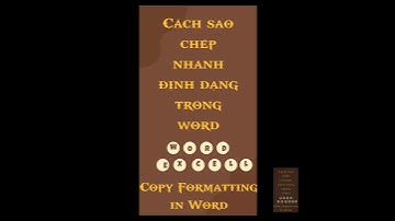 Cách sao chép nhanh định dạng văn bản | How to copy formating in word | #shorts