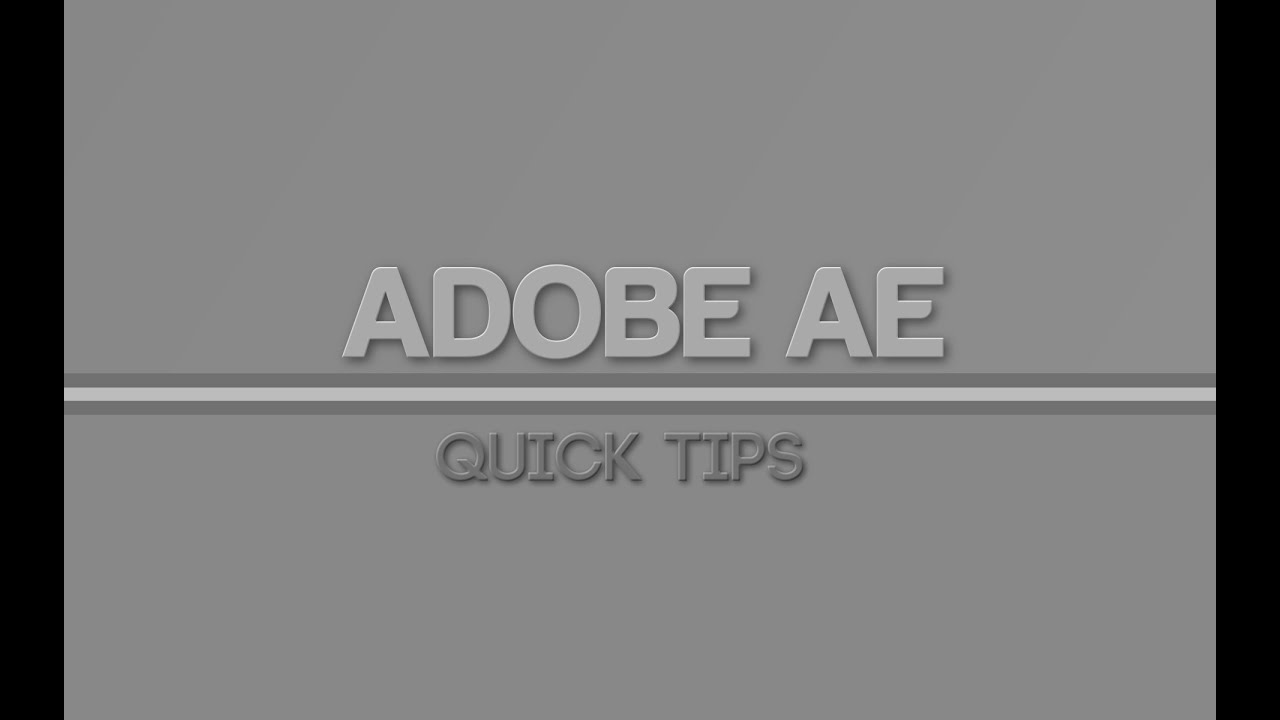 Adobe AE Tutorial - Simple 3D Text Beginner - YouTube