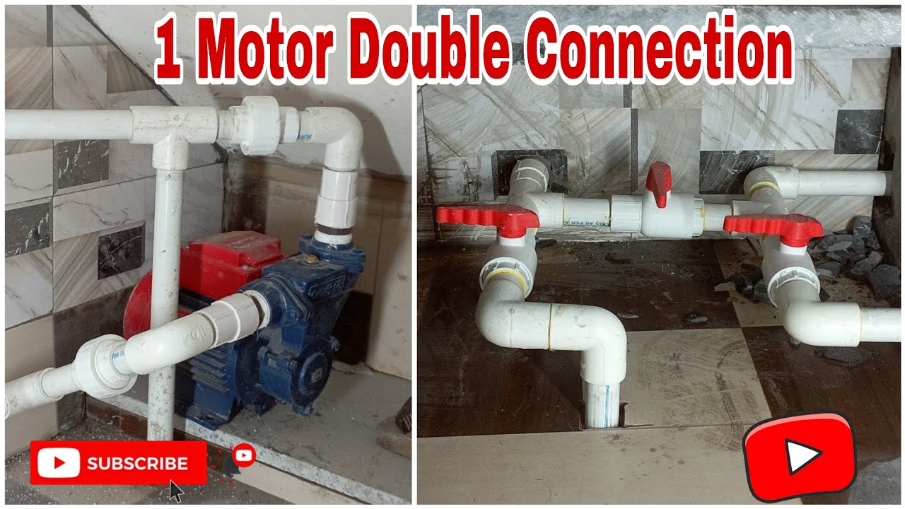 Ek Motor se Double Water Connection Kaise Kare | Plumbing Full Video | Plumbing Tips 