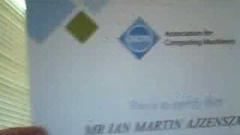 Ajzenszmidt I.M as an Association for Computing Machinery  Member