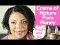 Fine Natural Hair: Wash and Go Creme of Nature Pure Honey | Shampoo, Conditioner, Twisting Cream