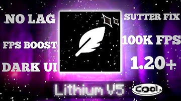 ⚡️ This Client DOUBLES Your FPS in MCPE 1.21+ (Lithium V5) 🔥